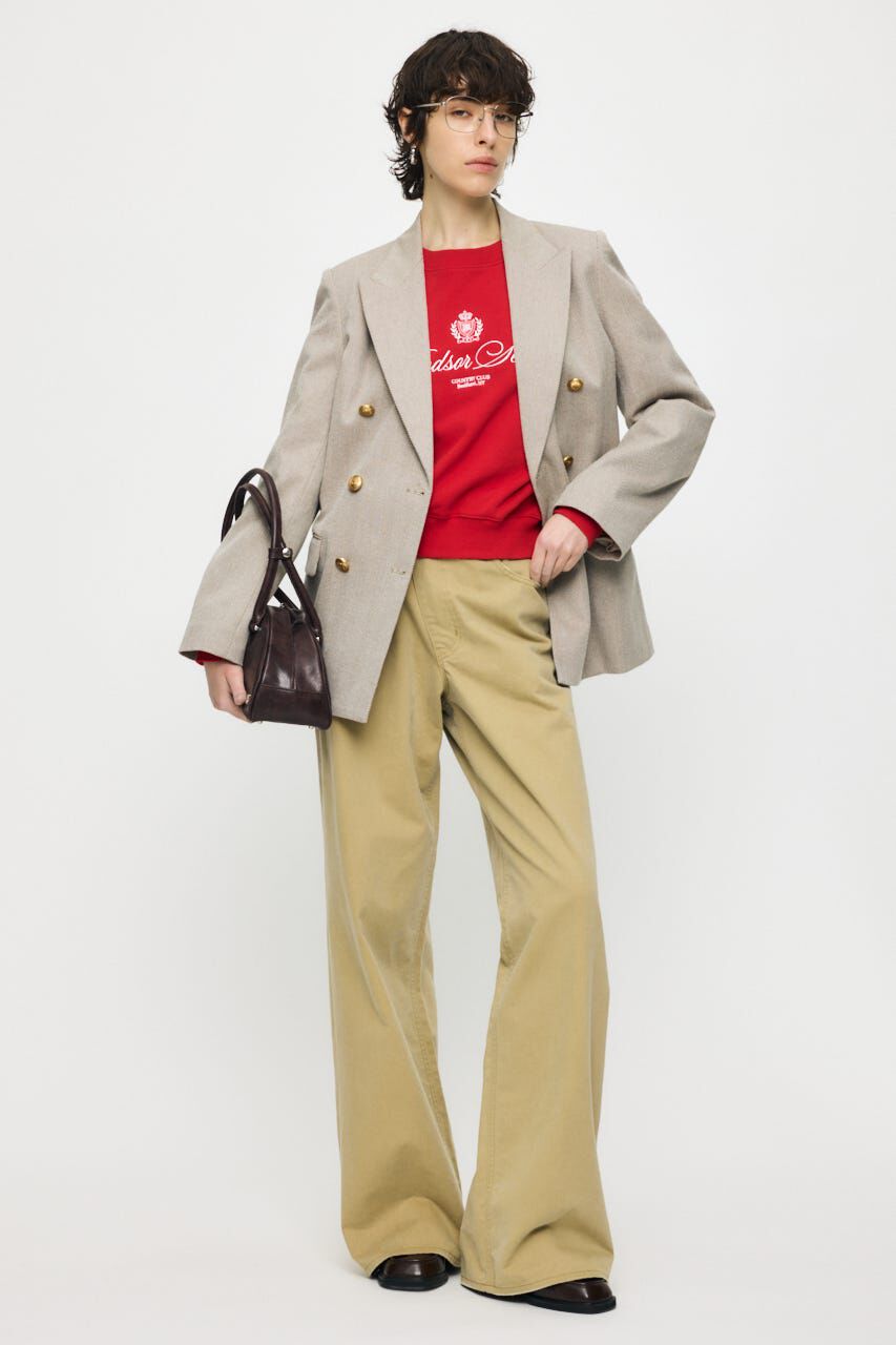 MOUSSY「CROSS CHINO WIDE STRAIGHT」|デニム|