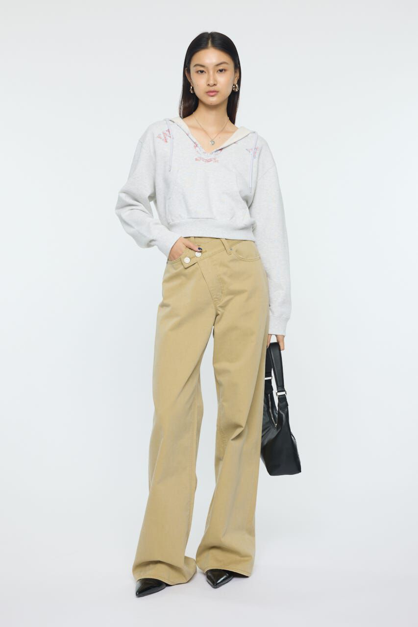 MOUSSY「CROSS CHINO WIDE STRAIGHT」|デニム|