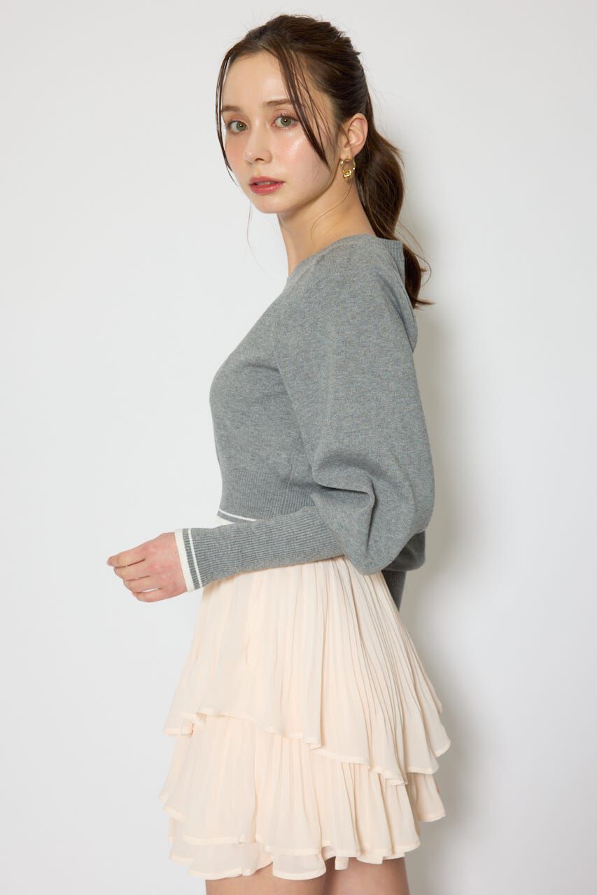 rienda「ロゴニットトップス」|ニット・セーター|