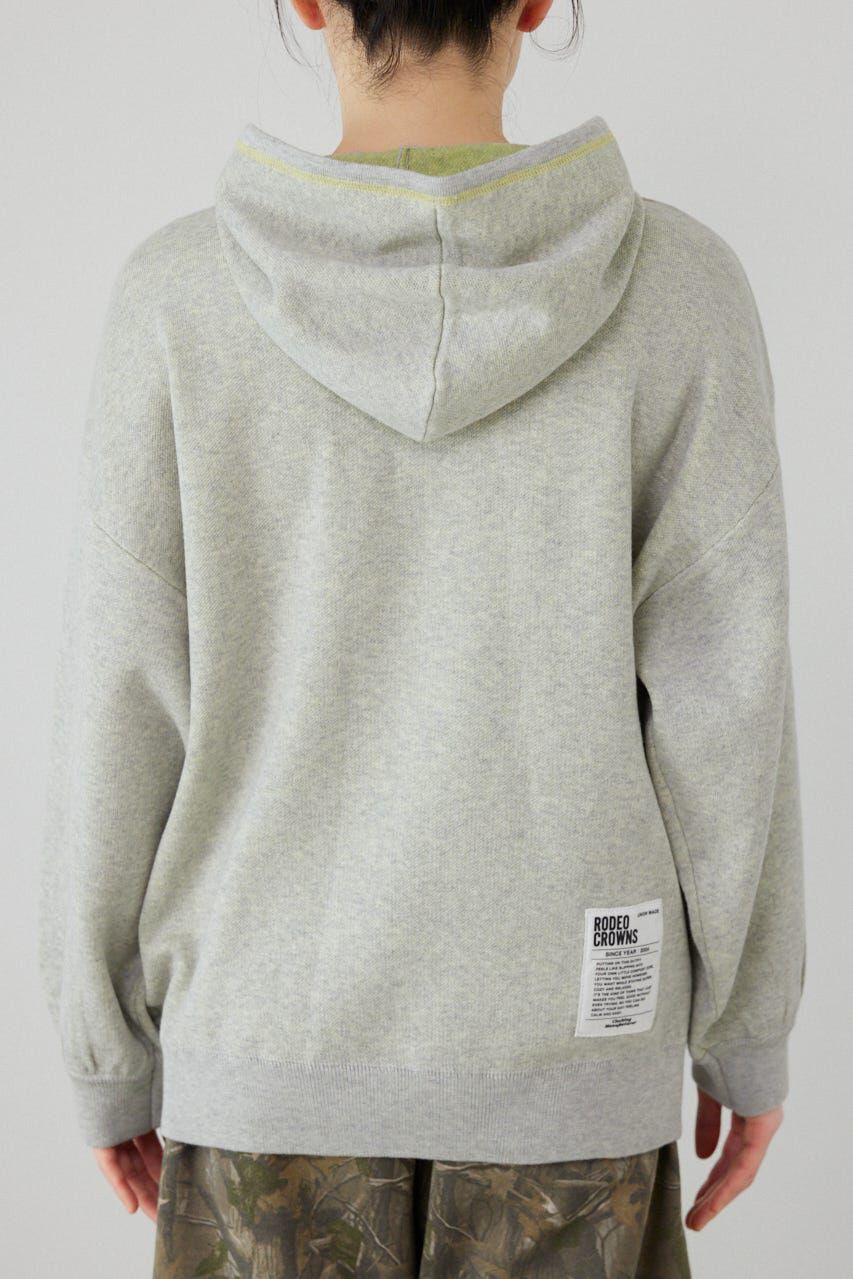 RODEO CROWNS「スウェットライクフロントロゴニットフーディー」|パーカー|