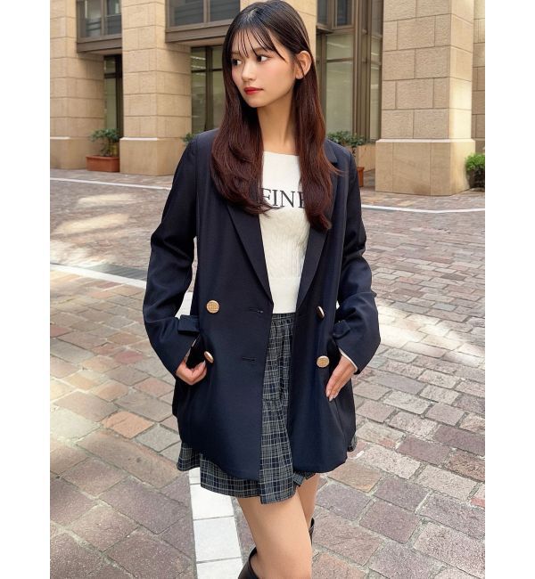 RESEXXY「テーラードミディジャケット」|テーラードジャケット|