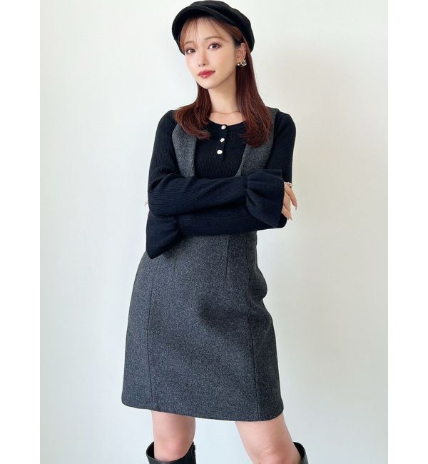 RESEXXY「コルセットミニジャンスカ【セットアップ着用可能】」|ジャンパースカート|