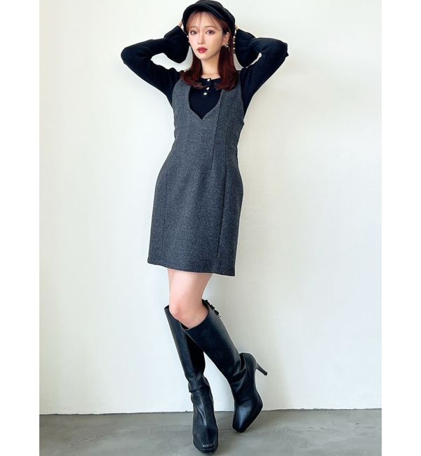 RESEXXY「コルセットミニジャンスカ【セットアップ着用可能】」|ジャンパースカート|