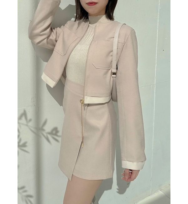 dazzlin「【SETUP】コンパクトジップジャコット※セットアップ対応」|その他|