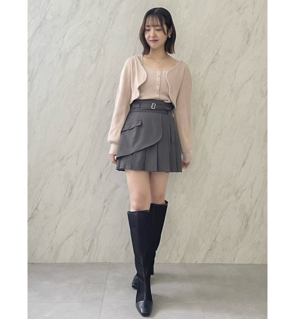 dazzlin「レイヤードプリーツミニスカート」|スカート|