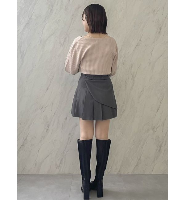 dazzlin「レイヤードプリーツミニスカート」|スカート|