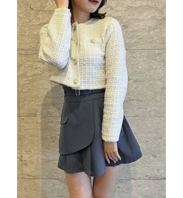 dazzlin「レイヤードプリーツミニスカート」|スカート|