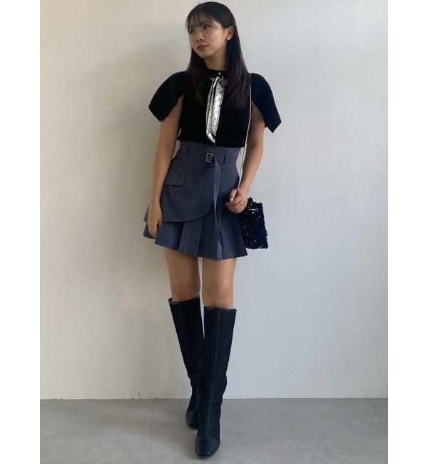 dazzlin「レイヤードプリーツミニスカート」|スカート|