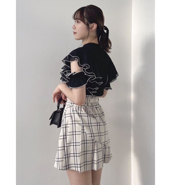 dazzlin「レイヤードプリーツミニスカート」|スカート|