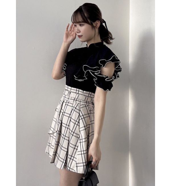 dazzlin「レイヤードプリーツミニスカート」|スカート|