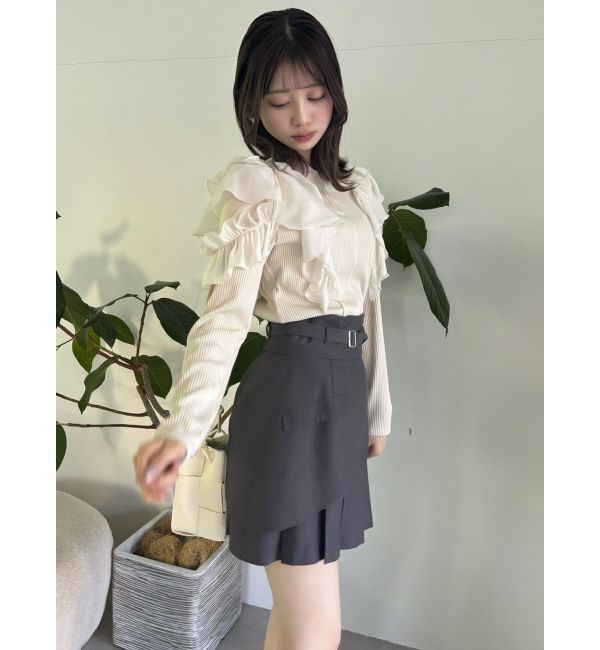 dazzlin「レイヤードプリーツミニスカート」|スカート|