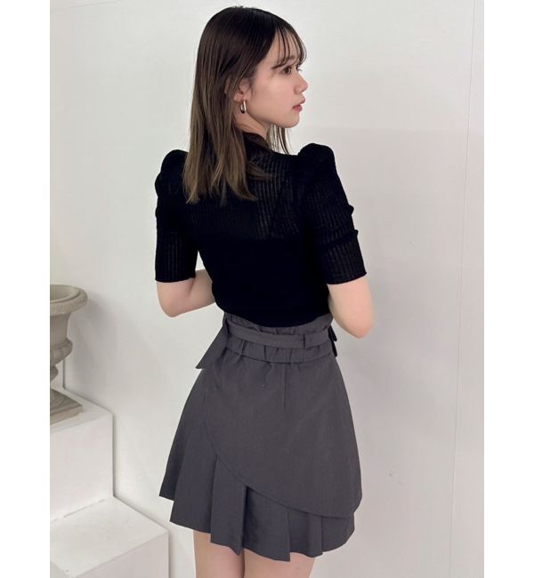 dazzlin「レイヤードプリーツミニスカート」|スカート|