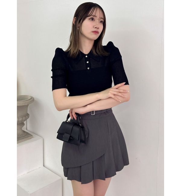 dazzlin「レイヤードプリーツミニスカート」|スカート|