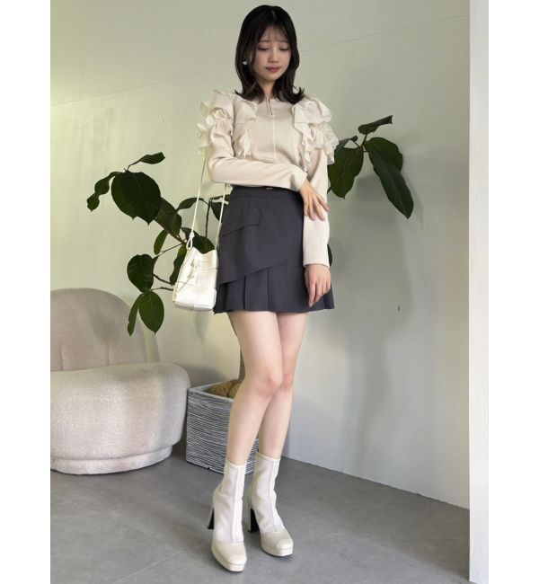 dazzlin「レイヤードプリーツミニスカート」|スカート|