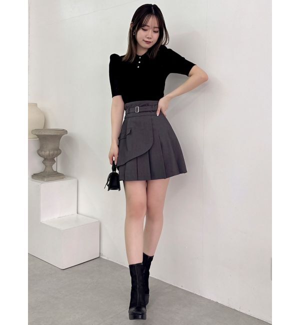 dazzlin「レイヤードプリーツミニスカート」|スカート|