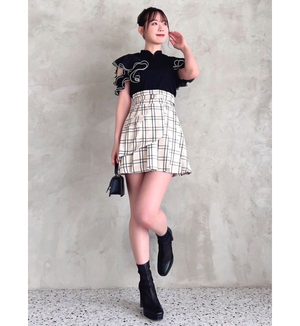 dazzlin「レイヤードプリーツミニスカート」|スカート|