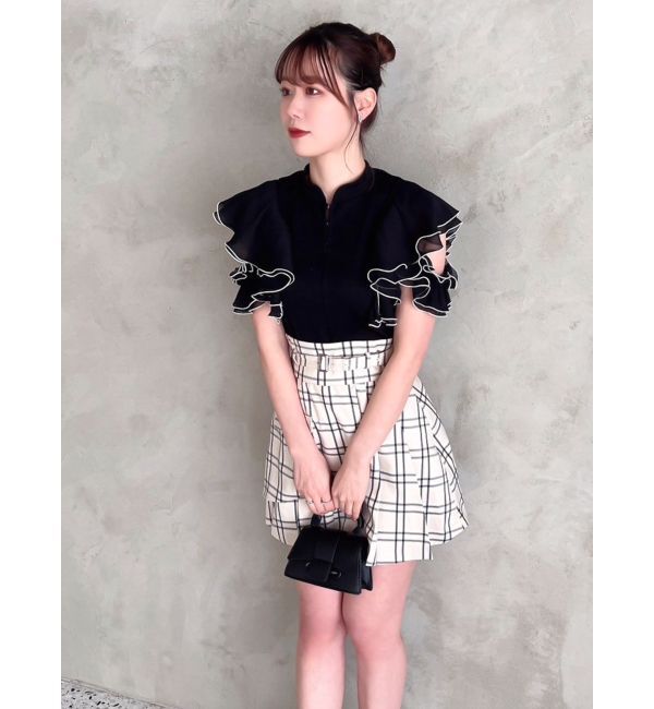 dazzlin「レイヤードプリーツミニスカート」|スカート|