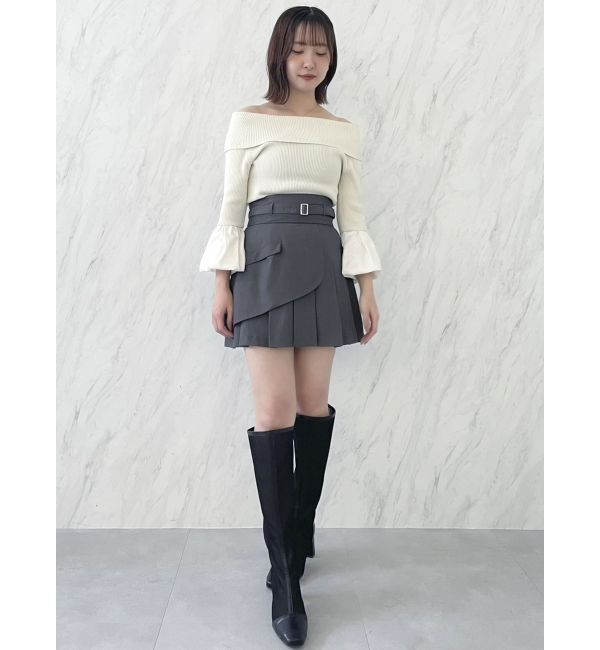 dazzlin「レイヤードプリーツミニスカート」|スカート|