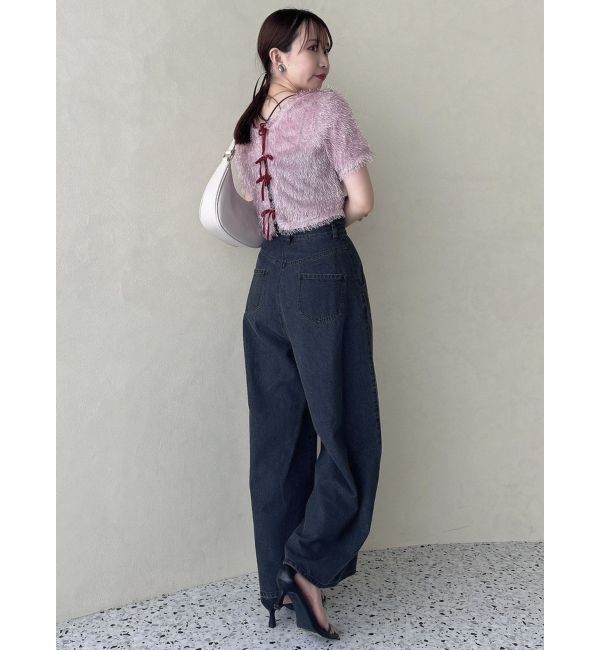 dazzlin「コンパクトシャギーリボンカットプルオーバー」|Tシャツ・カットソー|