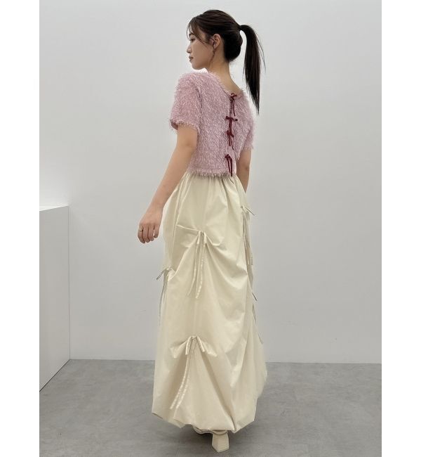 dazzlin「コンパクトシャギーリボンカットプルオーバー」|Tシャツ・カットソー|