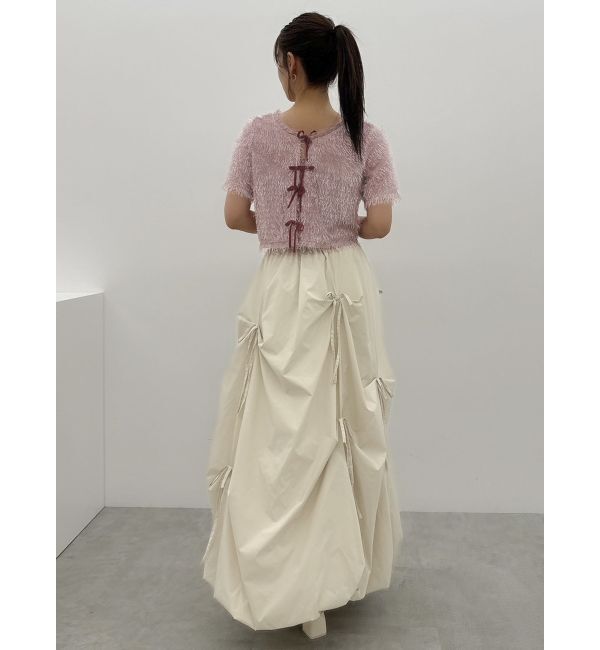 dazzlin「コンパクトシャギーリボンカットプルオーバー」|Tシャツ・カットソー|