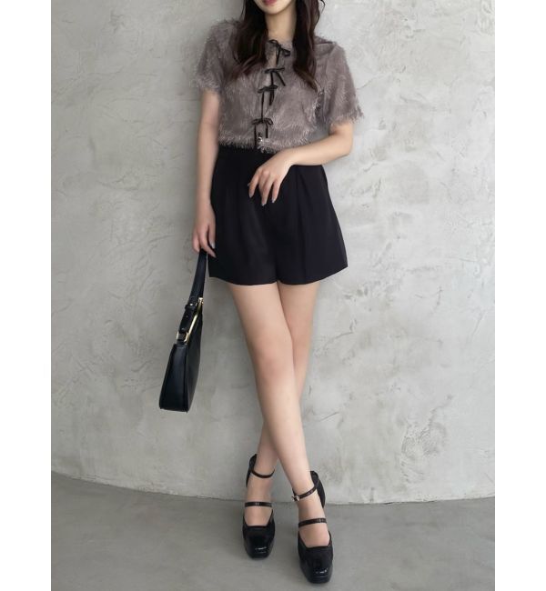 dazzlin「コンパクトシャギーリボンカットプルオーバー」|Tシャツ・カットソー|