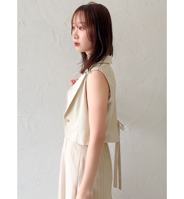 dazzlin「クロップドジレセットアップ」|ワンピース|