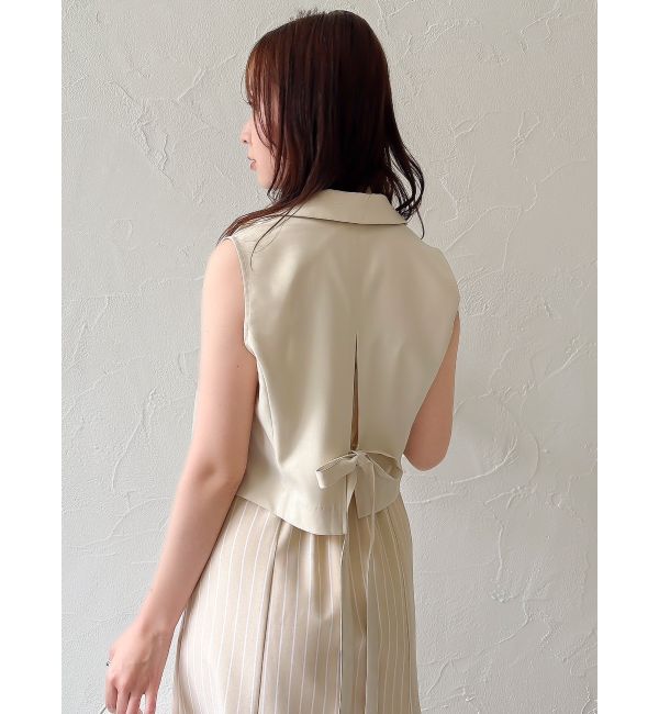 dazzlin「クロップドジレセットアップ」|ワンピース|