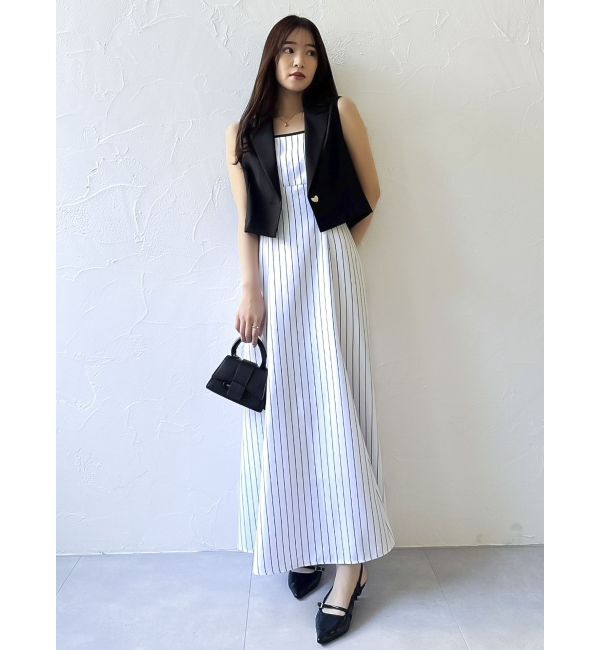 dazzlin「クロップドジレセットアップ」|ワンピース|