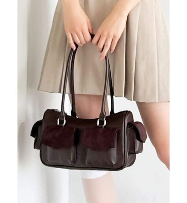 dazzlin「ツインポケットボストンバッグ」|ボストンバッグ|ブラウン