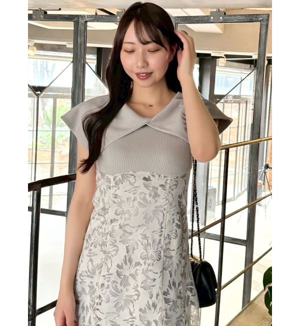 dazzlin「オパールフラワーコルセットワンピース」|ワンピース|