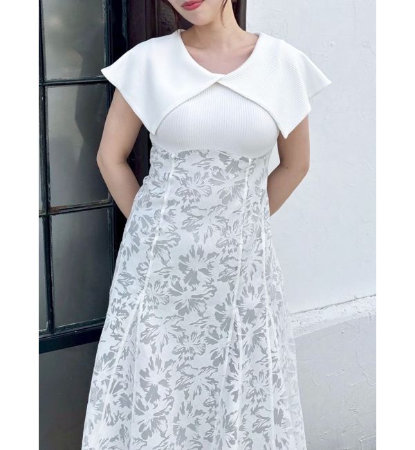 dazzlin「オパールフラワーコルセットワンピース」|ワンピース|