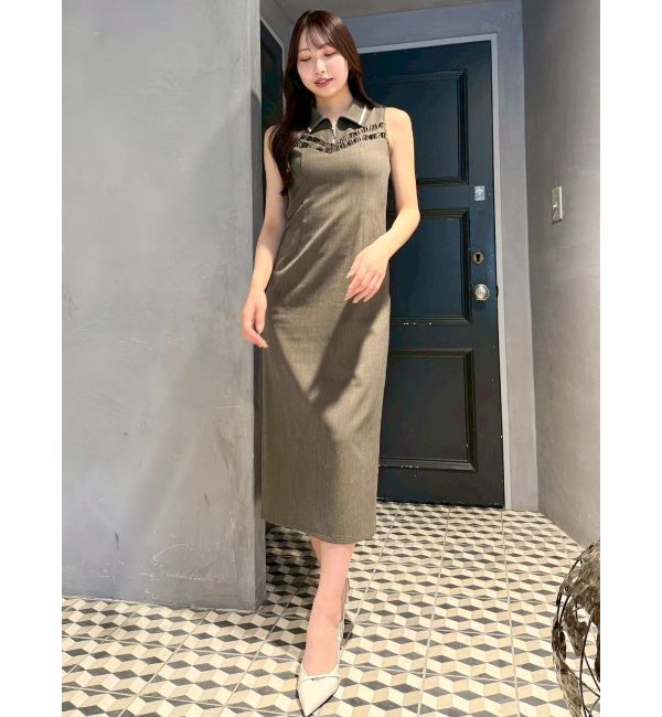 dazzlin「フチフリルレイヤードワンピース」|ワンピース|