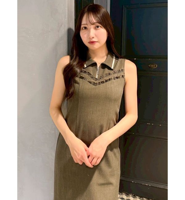 dazzlin「フチフリルレイヤードワンピース」|ワンピース|