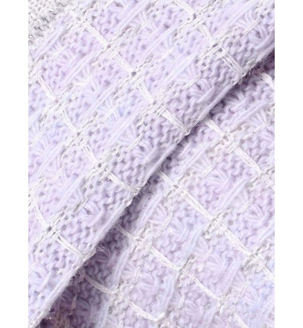 dazzlin「ツイードライクショートニットジャケット」|カーディガン|