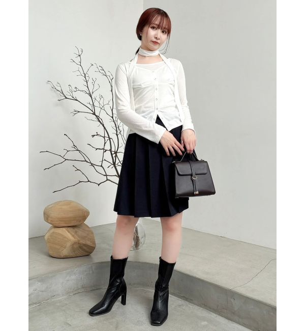 dazzlin「ミディアシメプリーツスカート」|スカート|
