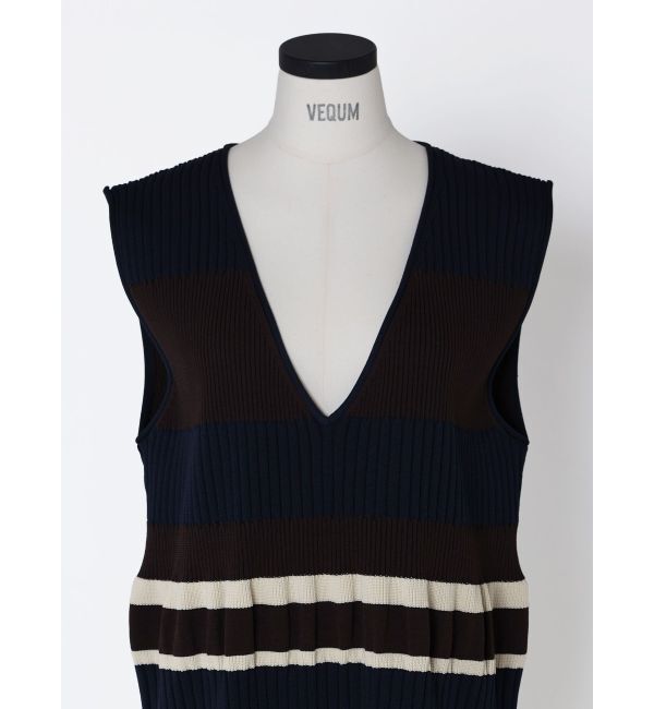 EMODA「【VEQUM】SWITCHING KNIT VEST」|ベスト・ジレ|
