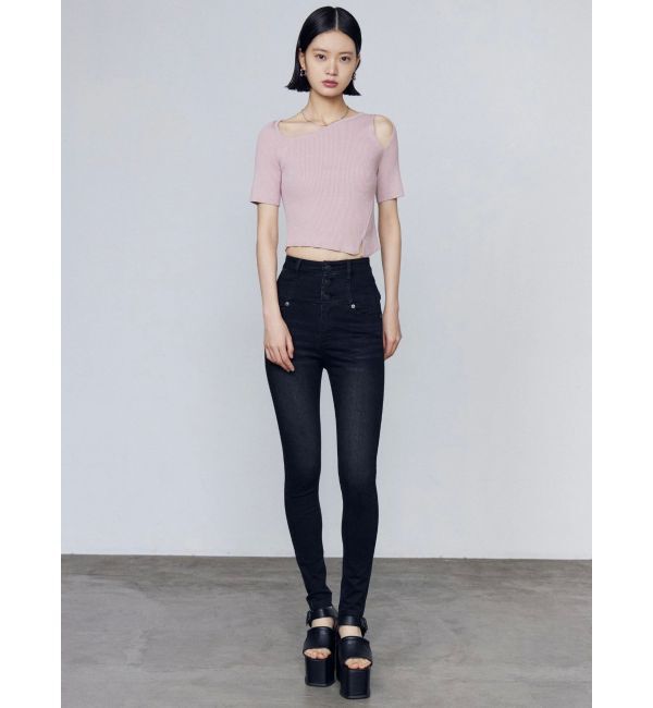 EMODA「【ELDER】モンスターハイウエストデニム」|デニム|