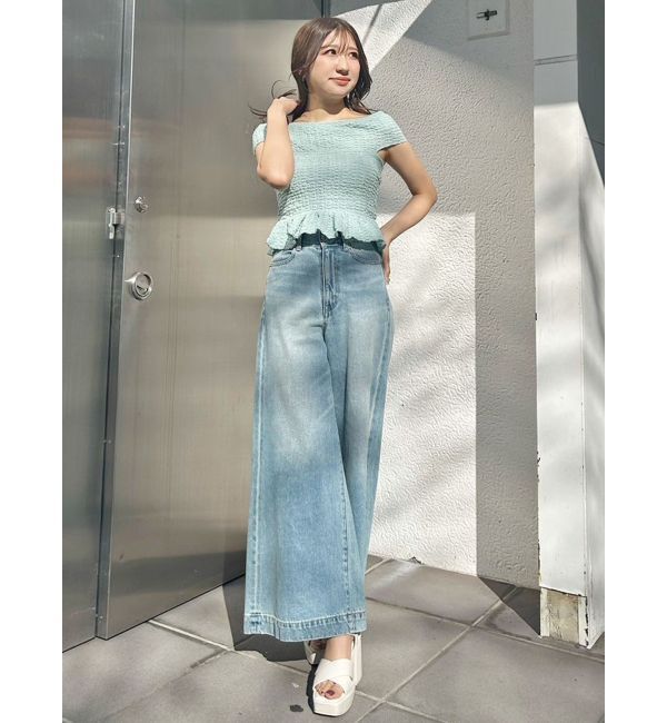 MERCURYDUO「カットソーシャーリングトップス」|Tシャツ・カットソー|