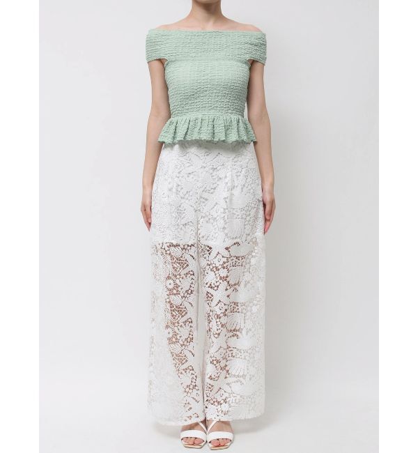 MERCURYDUO「カットソーシャーリングトップス」|Tシャツ・カットソー|