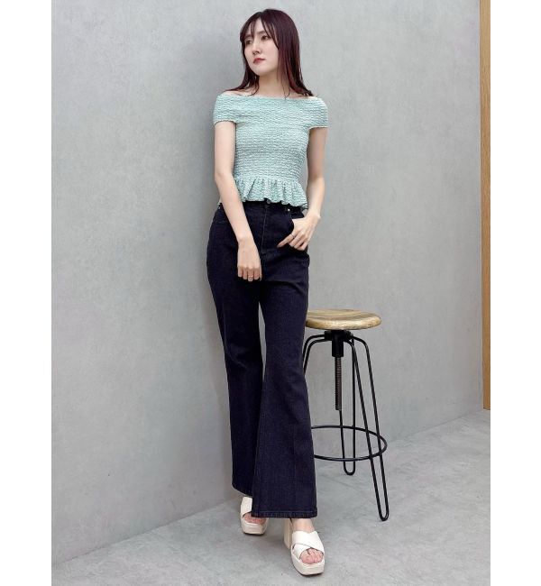 MERCURYDUO「カットソーシャーリングトップス」|Tシャツ・カットソー|