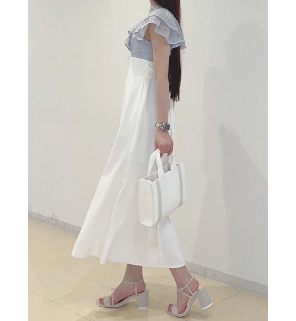 MERCURYDUO「シアーチェックラッフルドッキングワンピース」|ワンピース|