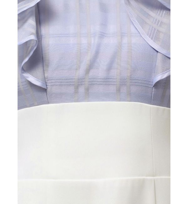 MERCURYDUO「シアーチェックラッフルドッキングワンピース」|ワンピース|