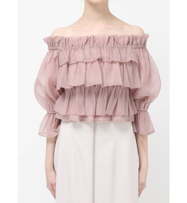 MERCURYDUO「オフショル2WAYティアードブラウス」|シャツ・ブラウス|