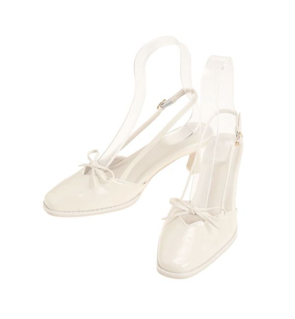 MERCURYDUO「リボントゥシューズ」|その他|アイボリー