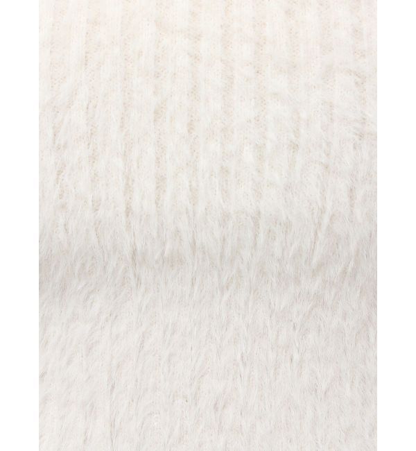 MERCURYDUO「ミニシャギーVネッククロップドニット」|ニット・セーター|