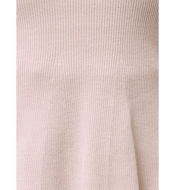 MERCURYDUO「ペプラムラッフルコンパクトニット」|ニット・セーター|