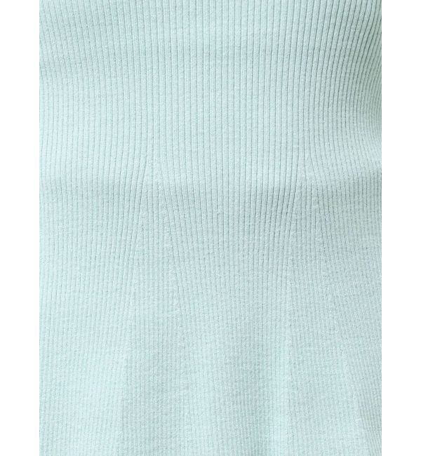 MERCURYDUO「ペプラムラッフルコンパクトニット」|ニット・セーター|