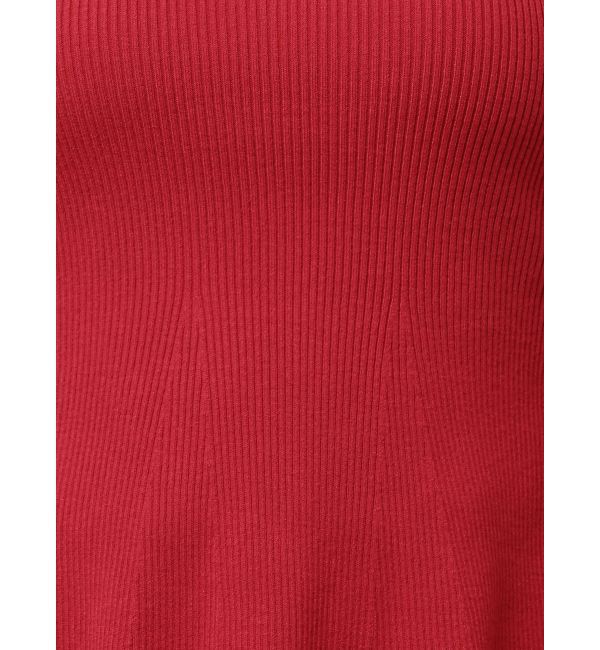 MERCURYDUO「ペプラムラッフルコンパクトニット」|ニット・セーター|