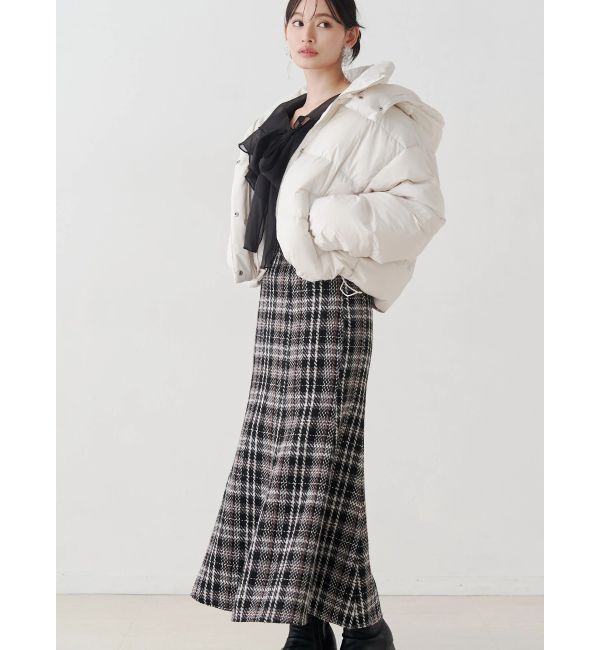 MERCURYDUO「オリジナルロービングチェックマーメイドスカート」|スカート|